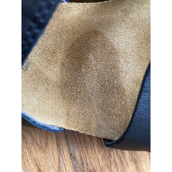 Naot Kayla Leather Sandals 11 Black Strappy Casual Cork - Picture 8 of 14